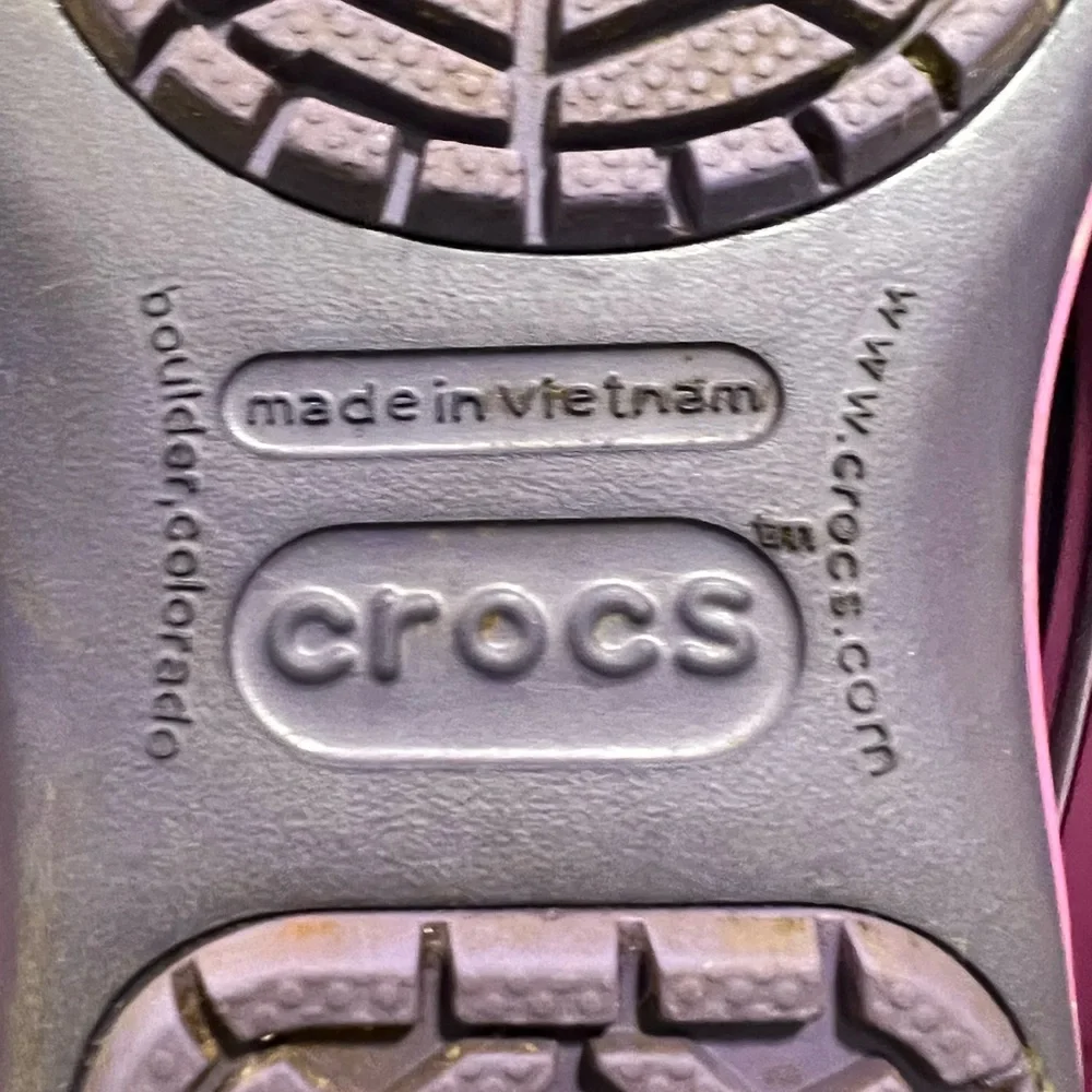 Crocs Winter Boots With Hook and Loop Straps Size 1 Junior